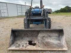 New Holland 2120 Tractor w/ 395 Buhler Loader and KingKutter 6’ Grader Blade - 1,976hrs - SN UV28965