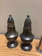 (4) Sterling Silver Salt & Pepper Shakers - 3” & 4.25”