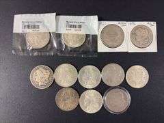 (12) Morgan Silver Dollars - various years