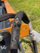 2025 Wolverine Skid Steer Pallet Fork - Hydraulic Adjustable - Model PFA-11-3300G - SN ZW01785 - damaged in shipping - see pics