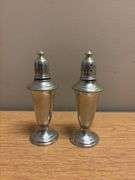 Pair of Pewter Salt & Pepper Shakers - 5”