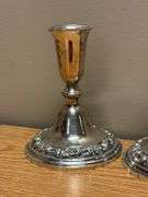 Sterling Silver Candle Holders - 5”