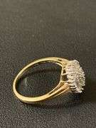 10K Diamond Ring - 3.4g - size 9