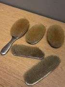Monogrammed Sterling Silver Hair Brushes