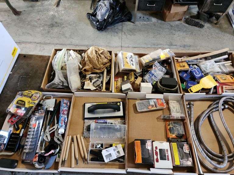 7 Flats of Assorted Hardware and Miscellaneous Shop Supplies image