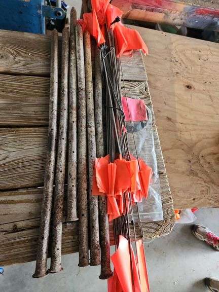 Concrete Stakes and Marker Flags