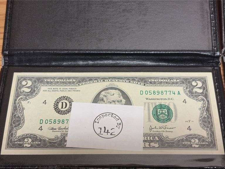 4 Uncirculated $2 Notes