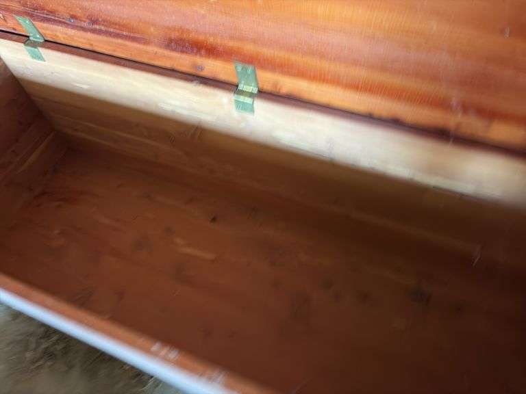 Cedar Blanket Chest - 52”W x 20”H x 20”D - damaged