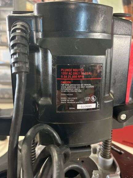 Craftsman Plunge Router