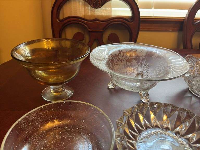 Glass Bowls, Cups, misc