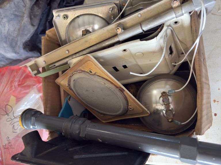 Box Lot of Assorted Aircraft Parts