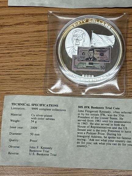 (4) Commemorative Replica Coins