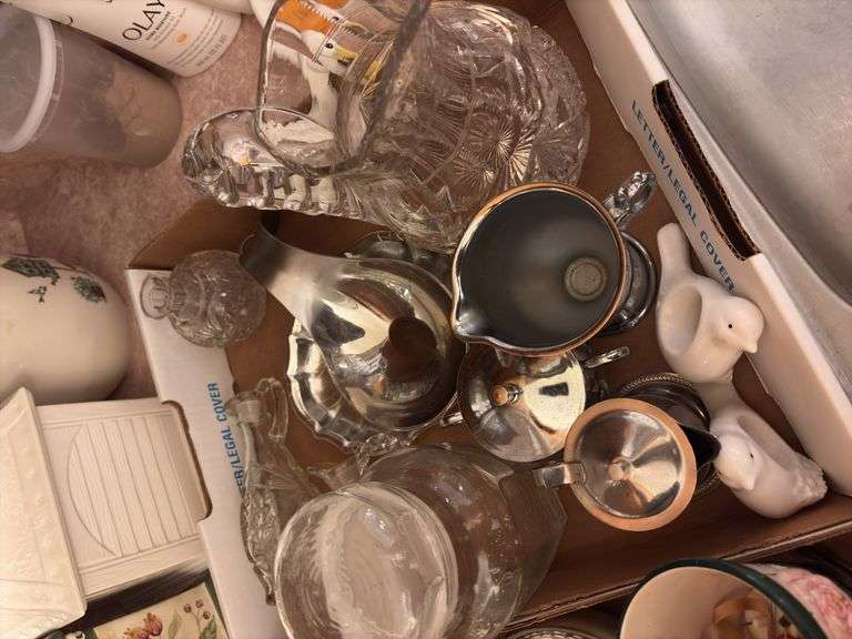 2 Box Lots of Assorted Glassware