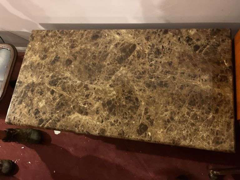 Marble Top Coffee Table 48”x18”x25”