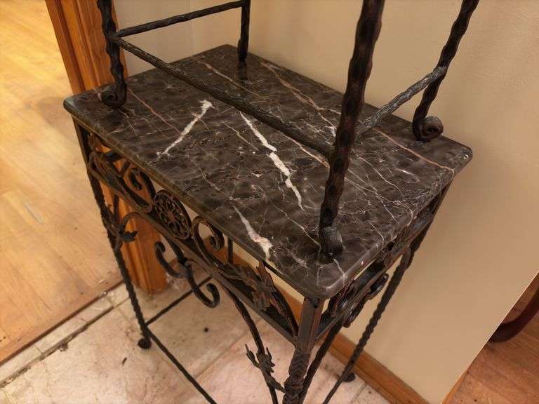 Pair of Granite Top Tables