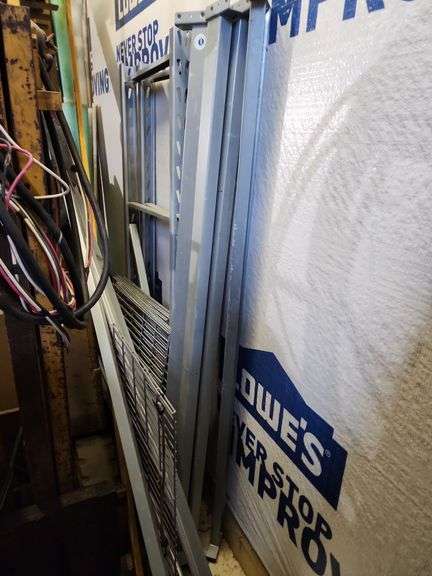 6 ft Shelving Unit (One Section) and Grid - see description image