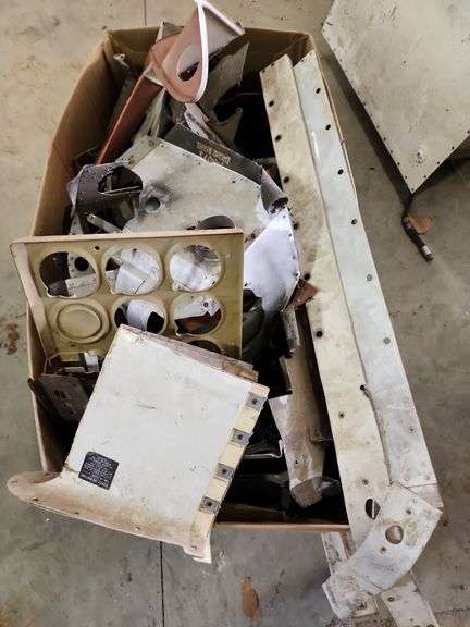 Box Lot Assorted Airplane Parts image