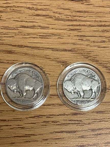 (3) Liberty Head V Nickels & (2) Buffalo Nickels