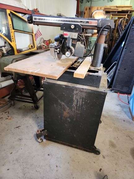 Craftsman Radial Saw with 10 in Arm and Rolling Cabinet image
