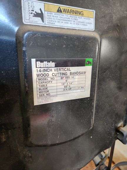 Buffalo 14" Vertical Bandsaw