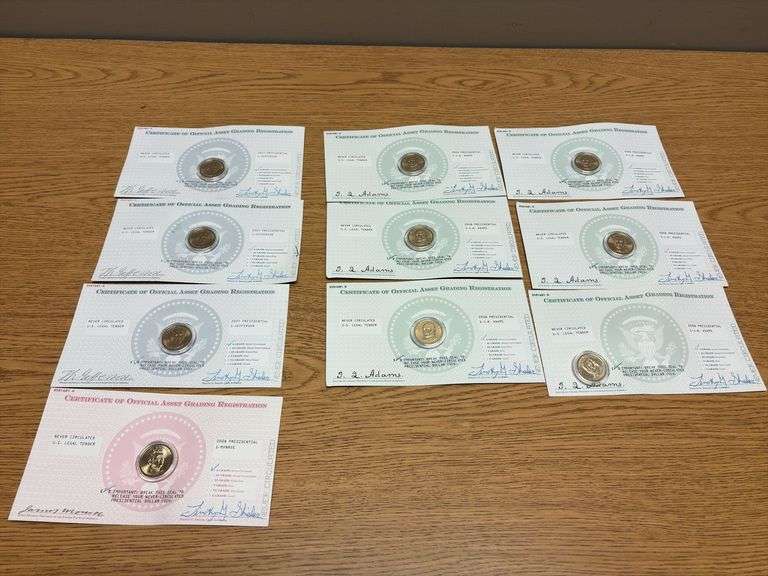 (10) United States Presidential $1 Coins image