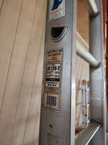 20 ft 10 in Aluminum Werner Extension Ladder Pieces