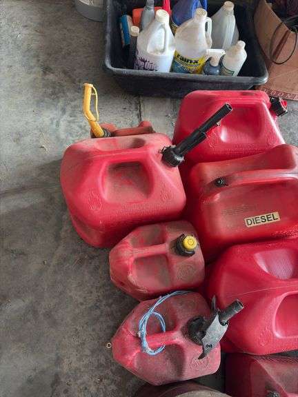 Assorted Fuel Cans