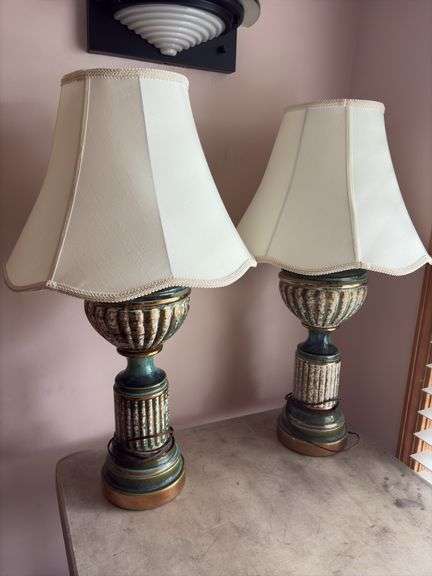 Pair of Table Lamps - 32”H