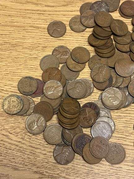 Large Group of Assorted Wheat Pennies