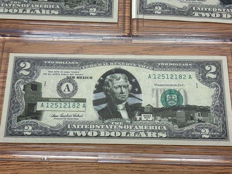 (14) 50 State $2 Bank Notes