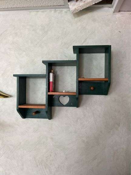 Wall contents and 2 shelves with Contents