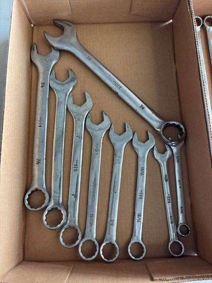2 Box Lots of 12pt SAE Combination Wrenches
