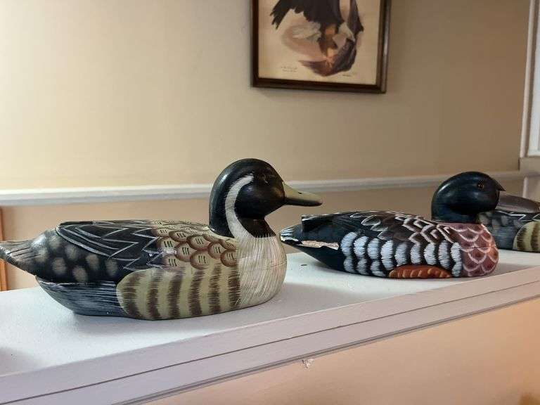5 Wooden Ducks
