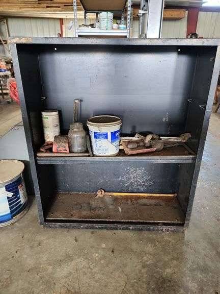 Metal Storage Cabinet (no doors) 34"x12"x41"