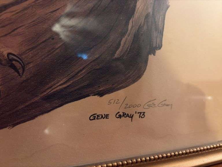 “The General George F. Patton Commemorative Bald Eagle” by Gene Gray 512/2000 - 27” x 23”