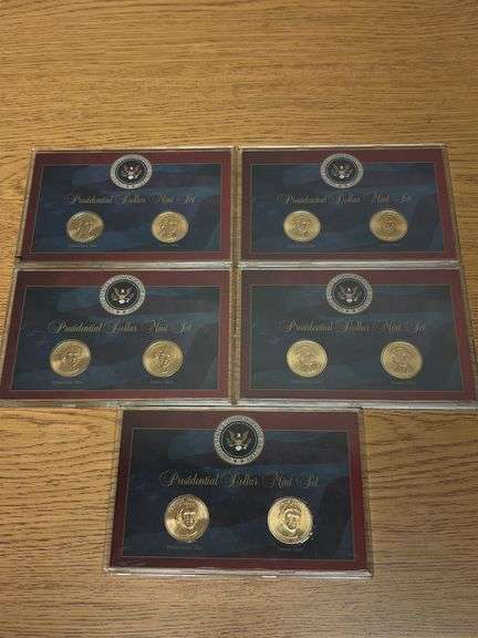 5 Presidential Dollar Coin Mint Sets image