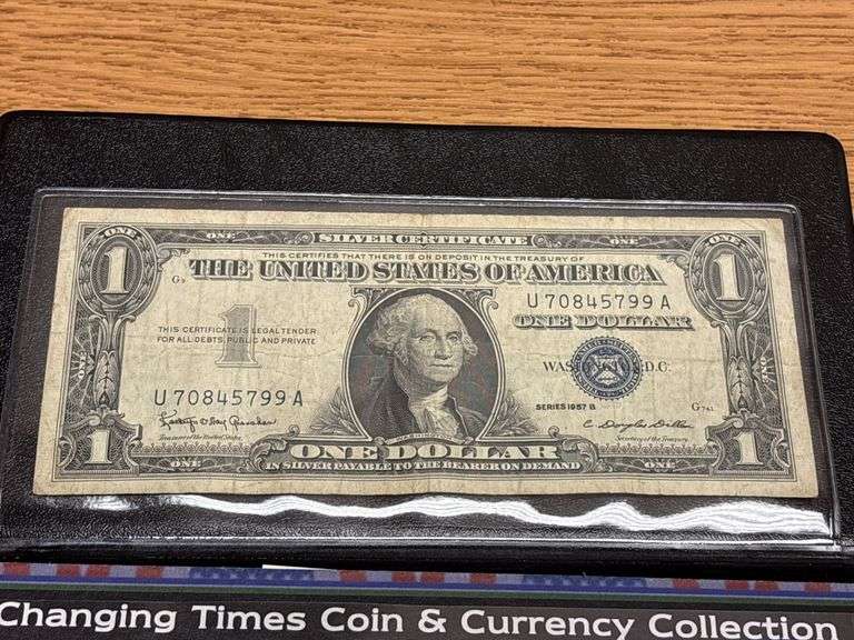 1957B $1 Silver Certificate & Changing Times Coin & Currency Collection