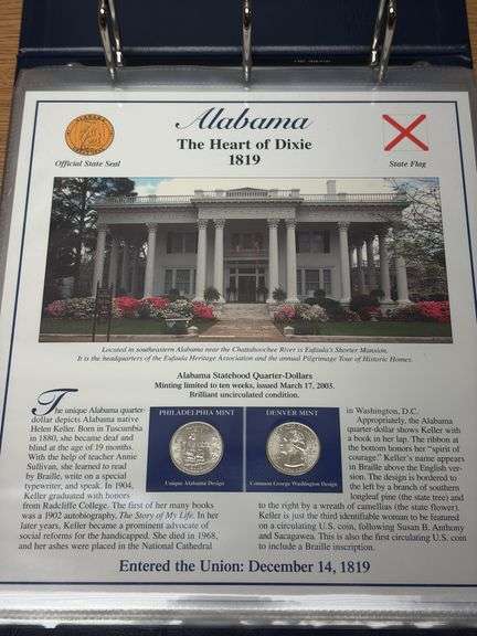 Statehood Quarter Collection - incomplete