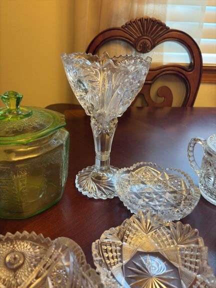 Assorted Cut Glass Bowls and Misc