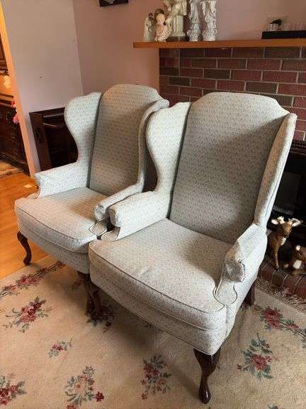 Pair of Flexsteel Wingback Chairs