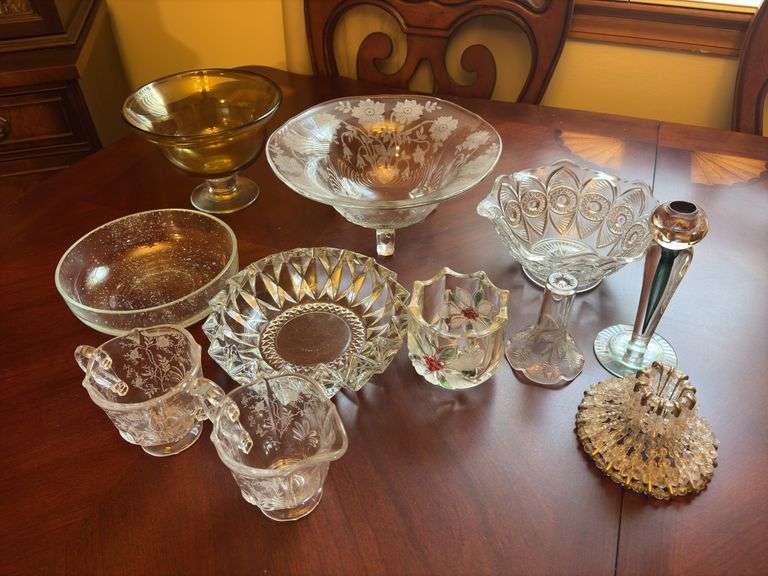 Glass Bowls, Cups, misc
