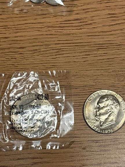 Jefferson Nickels and (2) Eisenhower $1 Coins
