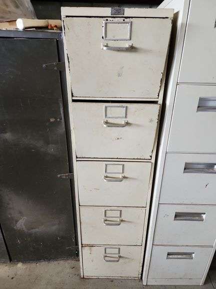 5 Drawer Filing Cabinet 15"x28"x57"