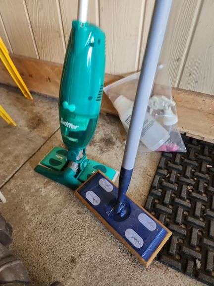 Dyson and 2 Swiffer Mops