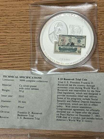 (4) Commemorative Replica Coins
