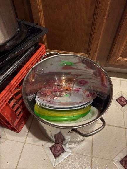 Pressure Cooker and Assorted Pots and Pans