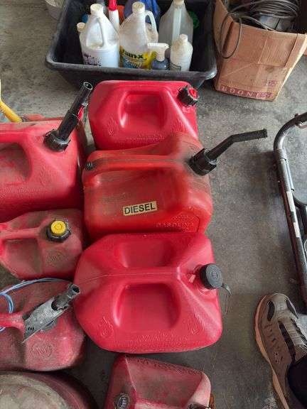 Assorted Fuel Cans