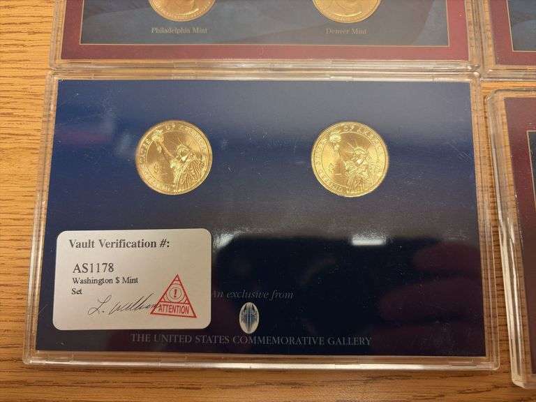 6 Presidential Dollar Mint Sets