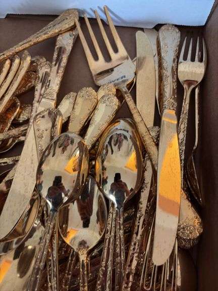 Set of Gold Colored Utensils