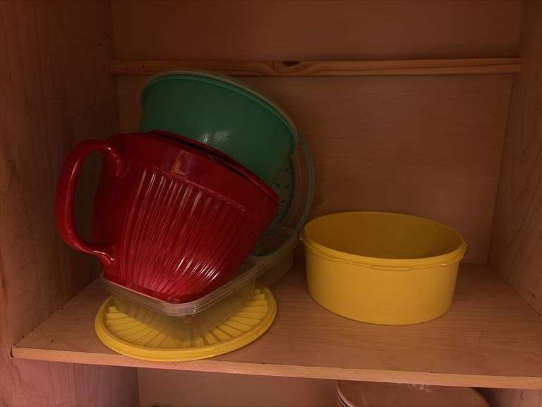 Contents of Cabinet - assorted dishes